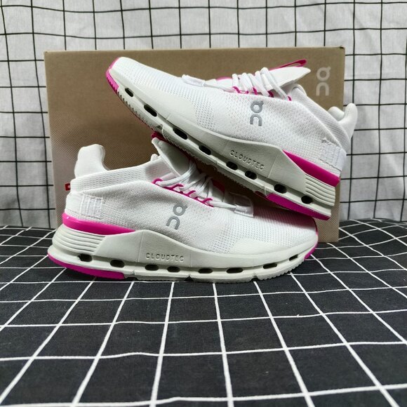 New On Running pink shoes Fashion sneaker casual shoes - Picture 4 of 5